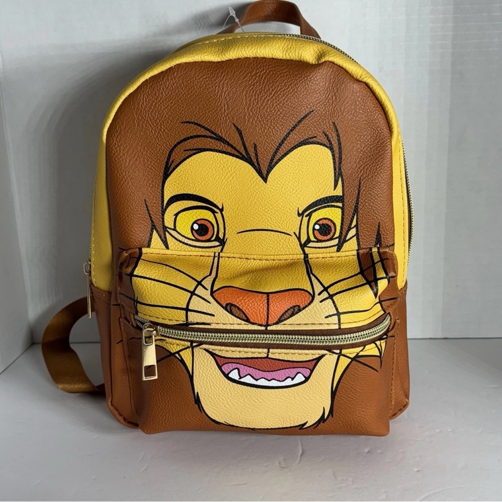 Disney Lion King Mufasa Mini Backpack 2‎ Zipper Around 10" NWT Christmas Gift